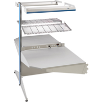 Postes de travail modulaires ergonomiques - Exemples de configurations - A-DC Ajouts de coin &agrave; deux c&ocirc;t&eacute;s, 36" la x 56" p x 84" h, Ajout de coin &agrave; deux c&ocirc;t&eacute;s Nuna Depot Inc.