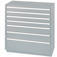 Armoires de rangement avec tiroirs, 7 tiroirs, 40-1/4" la x 22-1/2" p x 41-3/4" h, Gris Nuna Depot Inc.