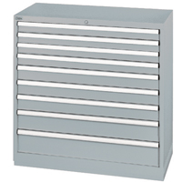 Armoires de rangement avec tiroirs, 9 tiroirs, 40-1/4" la x 22-1/2" p x 41-3/4" h, Gris Nuna Depot Inc.