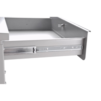 Cabinet Style Shop Desk, 34-1/2" W x 30" D x 53" H, Grey Nuna Depot Inc.