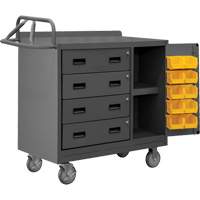 Armoire d'&eacute;tabli mobile avec bacs, Acier Surface Nuna Depot Inc.