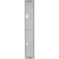 Casiers Clean Line, 2 niveaux, 12" x 18" x 72", Acier, Gris, Rivet (assembl&eacute;) Nuna Depot Inc.