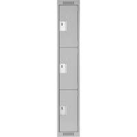 Casiers Clean Line, 3 niveaux, 12" x 18" x 72", Acier, Gris, Rivet (assembl&eacute;) Nuna Depot Inc.