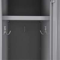 Clean Line Lockers, 3 -tier, Bank of 4, 48" x 18" x 76", Steel, Beige, Rivet (Assembled) Nuna Depot Inc.