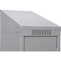 Casiers Clean Line, 2 niveaux, Bloc de 4, 48" x 18" x 78", Acier, Beige, Rivet (assembl&eacute;) Nuna Depot Inc.