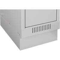 Casiers Clean Line, 2 niveaux, Bloc de 4, 48" x 18" x 76", Acier, Gris, Rivet (assembl&eacute;) Nuna Depot Inc.