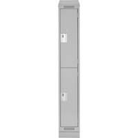 Casiers Clean Line, 2 niveaux, 12" x 18" x 82", Acier, Gris, Rivet (assembl&eacute;) Nuna Depot Inc.