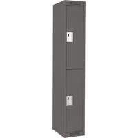 Casiers Clean Line, 2 niveaux, 12" x 18" x 72", Acier, Charbon, Rivet (assembl&eacute;) Nuna Depot Inc.