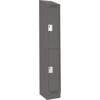 Casiers Clean Line, 2 niveaux, 12" x 18" x 82", Acier, Charbon, Rivet (assembl&eacute;) Nuna Depot Inc.