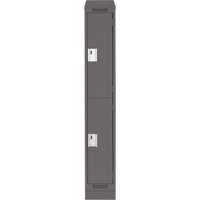 Casiers Clean Line, 2 niveaux, 12" x 18" x 82", Acier, Charbon, Rivet (assembl&eacute;) Nuna Depot Inc.