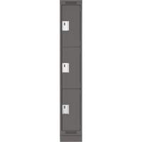 Casiers Clean Line, 3 niveaux, 12" x 18" x 76", Acier, Charbon, Rivet (assembl&eacute;) Nuna Depot Inc.