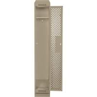 Clean Line Lockers, 12" x 18" x 82", Steel, Beige, Rivet (Assembled), Perforated Nuna Depot Inc.