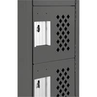 Assembled Lockerettes Clean Line Perforated Economy Lockers, 6 -tier, 18" x 72" x 12", Steel Nuna Depot Inc.