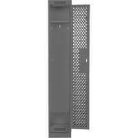 Clean Line Lockers, 12" x 12" x 76", Steel, Charcoal, Rivet (Assembled), Perforated Nuna Depot Inc.