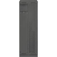 Clean Line Lockers, Bank of 2, 24" x 18" x 82", Steel, Charcoal, Rivet (Assembled), Perforated Nuna Depot Inc.