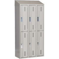 Casiers robustes Concorde, 2 niveaux, Bloc de 3, 36" x 18" x 78", Acier, Gris, Soud&eacute; (assembl&eacute;) Nuna Depot Inc.