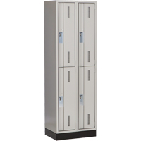 Casiers robustes Concorde, 2 niveaux, Bloc de 2, 24" x 18" x 76", Acier, Gris, Soud&eacute; (assembl&eacute;) Nuna Depot Inc.
