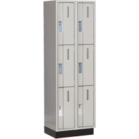Casiers robustes Concorde, 3 niveaux, Bloc de 2, 24" x 18" x 76", Acier, Gris, Soud&eacute; (assembl&eacute;) Nuna Depot Inc.