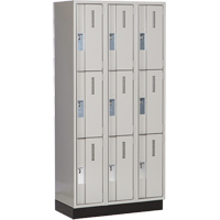 Casiers robustes Concorde, 3 niveaux, Bloc de 3, 36" x 18" x 76", Acier, Gris, Soud&eacute; (assembl&eacute;) Nuna Depot Inc.