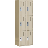 Casiers robustes Concorde, 3 niveaux, Bloc de 2, 24" x 18" x 72", Acier, Beige, Soud&eacute; (assembl&eacute;) Nuna Depot Inc.