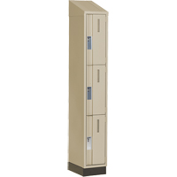 Casiers robustes Concorde, 3 niveaux, 12" x 18" x 82", Acier, Beige, Soud&eacute; (assembl&eacute;) Nuna Depot Inc.