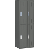 Casiers robustes Concorde, 2 niveaux, Bloc de 2, 24" x 18" x 72", Acier, Charbon, Soud&eacute; (assembl&eacute;) Nuna Depot Inc.