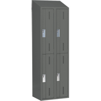 Casiers robustes Concorde, 2 niveaux, Bloc de 2, 24" x 18" x 78", Acier, Charbon, Soud&eacute; (assembl&eacute;) Nuna Depot Inc.