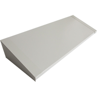 All-Welded Concorde - Heavy-Duty Lockers Sloping Top, 4 Bank, 18" D x 48" W x 6" H, Grey, Steel Nuna Depot Inc.