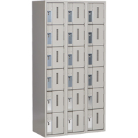 Concorde Heavy-Duty Lockers, 6 -tier, Bank of 3, 36" x 18" x 72", Steel, Grey, Welded (Assembled) Nuna Depot Inc.