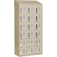Concorde Heavy-Duty Lockers, 6 -tier, Bank of 3, 36" x 18" x 78", Steel, Beige, Welded (Assembled) Nuna Depot Inc.