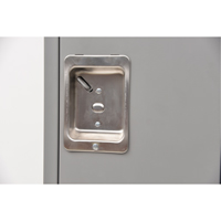 Lockers, 2 -tier, 12" x 18" x 72", Steel, Grey, Knocked Down Nuna Depot Inc.