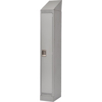 Assembled Lockers, 12" x 18" x 72", Steel, Grey, Rivet (Assembled) Nuna Depot Inc.