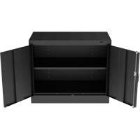 Standard Desk-High Cabinet, Steel, 30" H x 36" W x 18" D, Black Nuna Depot Inc.