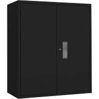Armoire de rangement Lo-Boy, Acier, 2 Tablettes, 42" h x 36" la x 18" P, Noir Nuna Depot Inc.