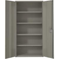 Armoire de rangement Hi-Boy, Acier, 4 Tablettes, 72" h x 36" la x 18" P, Gris Nuna Depot Inc.