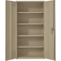 Armoire de rangement Hi-Boy, Acier, 4 Tablettes, 72" h x 36" la x 18" P, Beige Nuna Depot Inc.