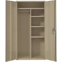 Armoire de rangements combin&eacute;s, Acier, 6 Tablettes, 72" h x 36" la x 18" P, Beige Nuna Depot Inc.