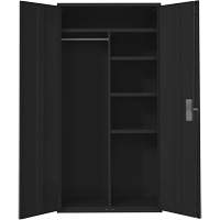 Armoire de rangements combin&eacute;s, Acier, 6 Tablettes, 72" h x 36" la x 18" P, Noir Nuna Depot Inc.