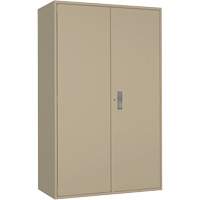 Armoire de rangement Hi-Boy tr&egrave;s large, Acier, 4 Tablettes, 72" h x 48" la x 24" P, Beige Nuna Depot Inc.