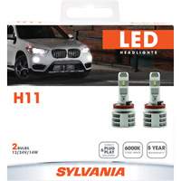 Ampoule pour feu avant H11, DEL, 13,2 W/17 W, Blanc Nuna Depot Inc.