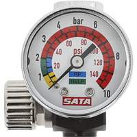 Air Micrometer with Gauge, 1/4" Male Thread & G 1/4" Female Thread Nuna Depot Inc.