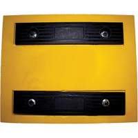 Cale de roue, Polyur&eacute;thane, Jaune, 15-1/4" la x 12-1/8'' p x 10-3/4" h Nuna Depot Inc.