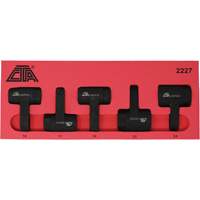 Exhaust Gas Sensor Socket Set, 5 Pieces, 1/2" Drive Size Nuna Depot Inc.