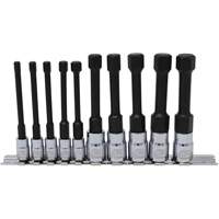 Metric Hex Socket Bit Set with Reduced Shank, 10 Pieces, 1/4"/3/8" Drive Size Nuna Depot Inc.