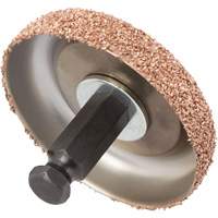 Tungsten Carbide Buffing & Abrasion Wheel with Hex Adapter for Low-Speed Tire Buffer, 2-3/5" Diameter, 4.5" L, 4" W, 1.1" H Nuna Depot Inc.