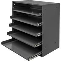 Armoire de rangement &agrave; cloisons, Acier, 5 compartiments, 20-1/2" la x 12-1/2" p, 21" h, Gris Nuna Depot Inc.