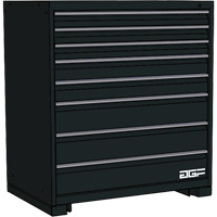 Armoire &agrave; tiroirs modulaire, 8 tiroirs, 30" la x 28" p x 40" h, Noir Nuna Depot Inc.