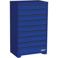 Armoire &agrave; tiroirs modulaire, 9 tiroirs, 36" la x 24" p x 60" h, Bleu Nuna Depot Inc.