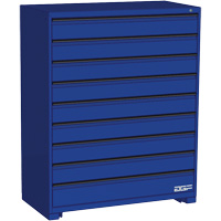 Armoire &agrave; tiroirs modulaire, 9 tiroirs, 48" la x 24" p x 60" h, Bleu Nuna Depot Inc.