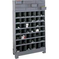 Unit&eacute; de stockage modulaire pour petites pi&egrave;ces, Acier, 18 tiroirs, 33-3/4" x 12-1/4" x 58-5/8", Gris Nuna Depot Inc.